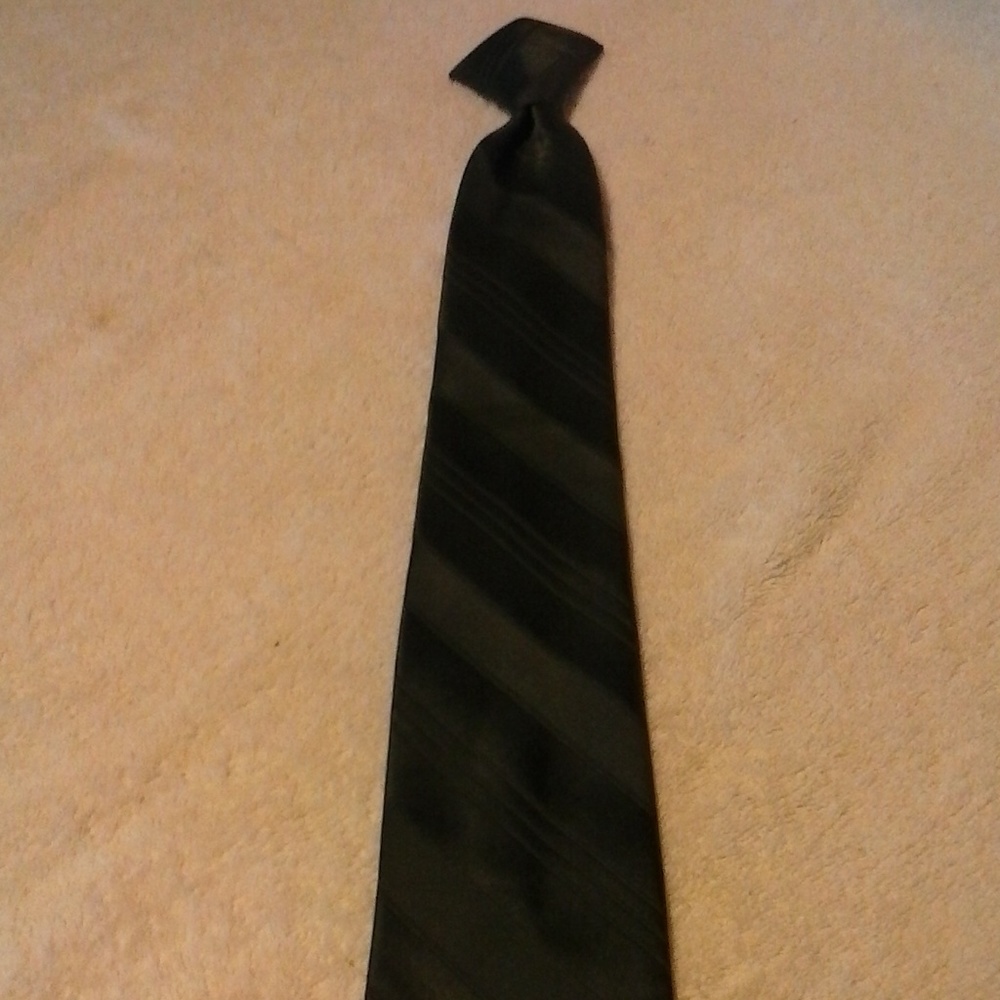 Sears Classic Collection Vintage Gray Clip On Tie